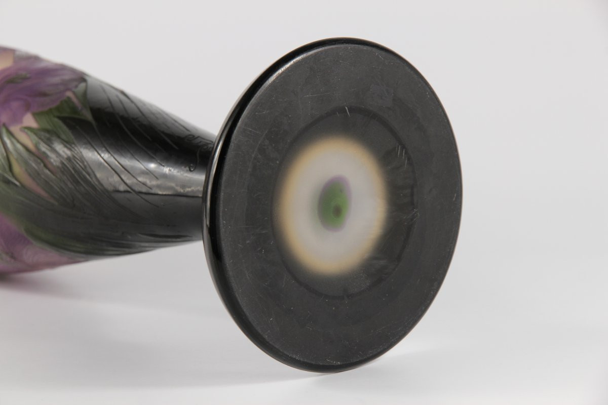 Vase Gallé (Glaïeuls)-photo-4