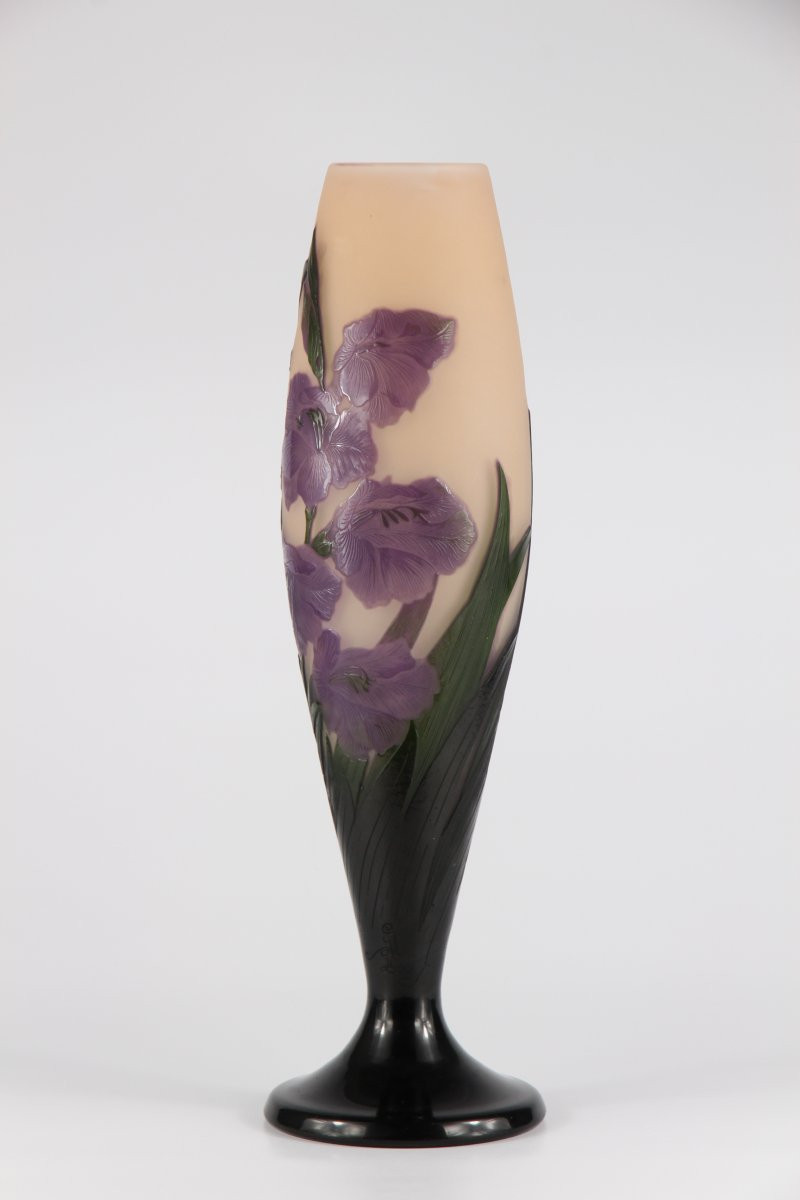 Vase Gallé (Glaïeuls)-photo-2