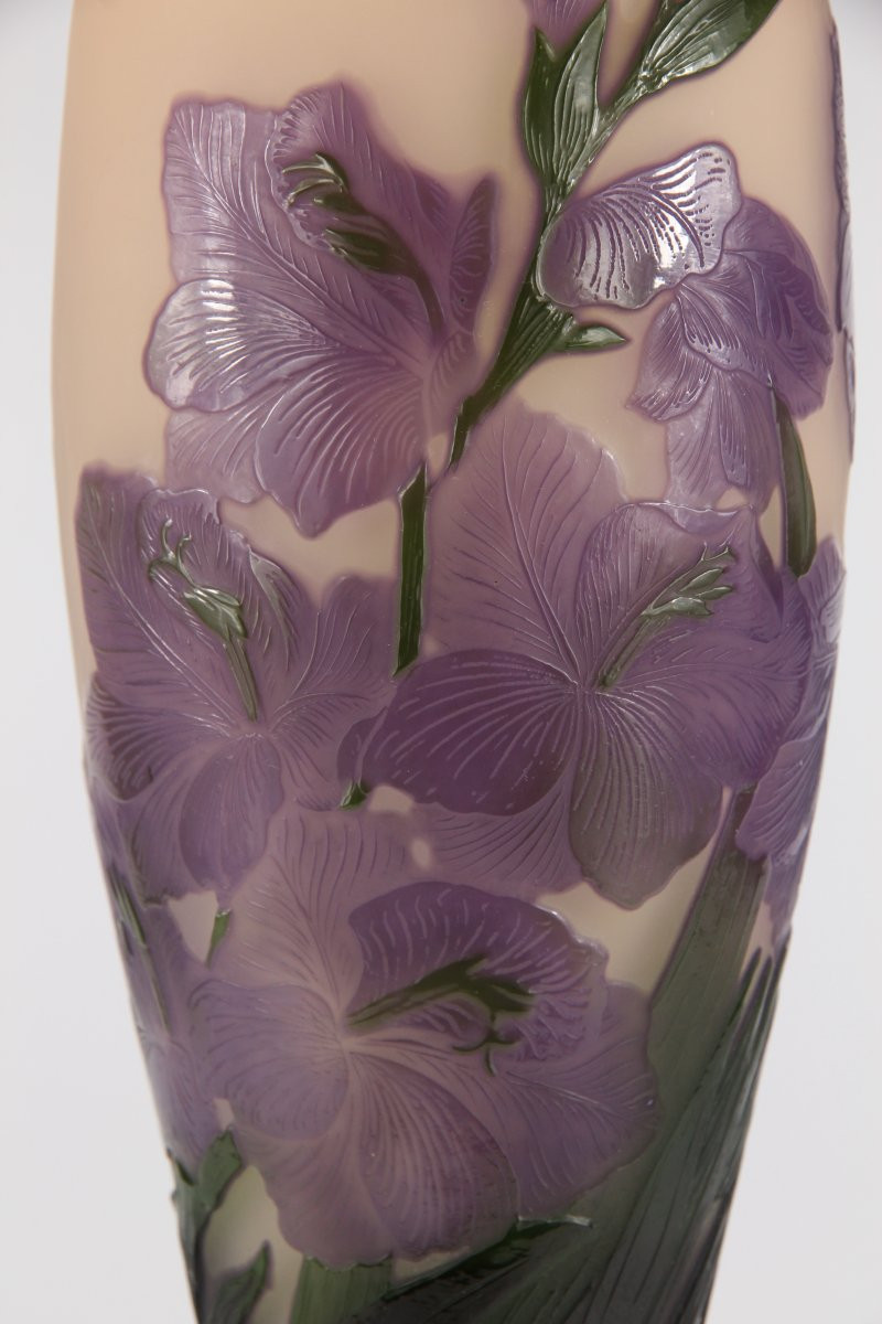 Vase Gallé (Glaïeuls)-photo-6