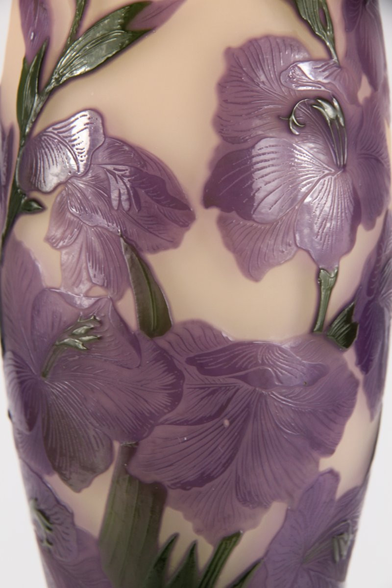 Vase Gallé (Glaïeuls)-photo-8