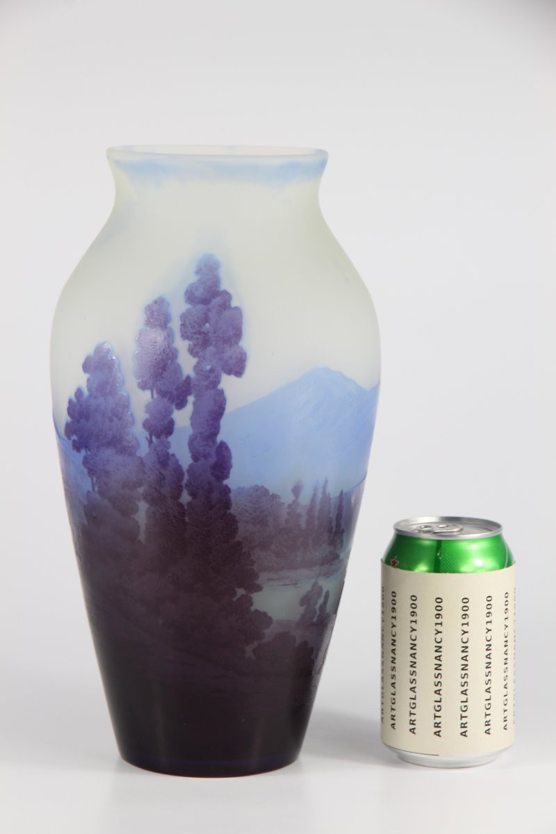 Gallé Vase (alpine Landscape)-photo-3