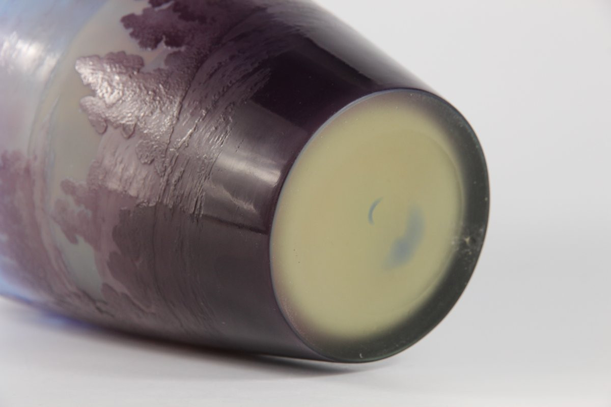 Gallé Vase (alpine Landscape)-photo-4