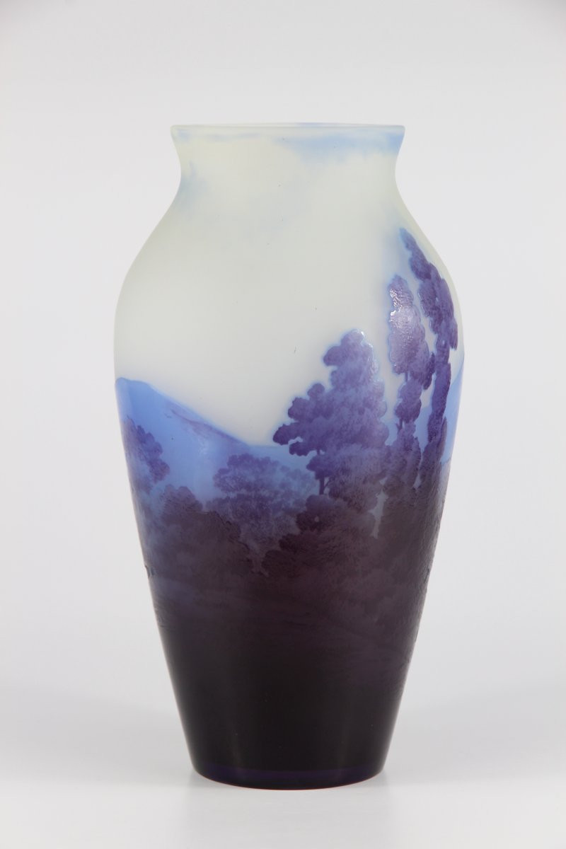 Gallé Vase (alpine Landscape)-photo-4