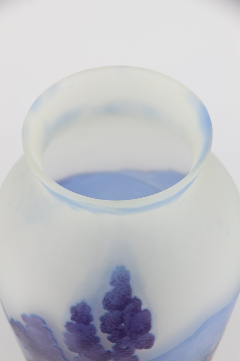 Gallé Vase (alpine Landscape)-photo-5