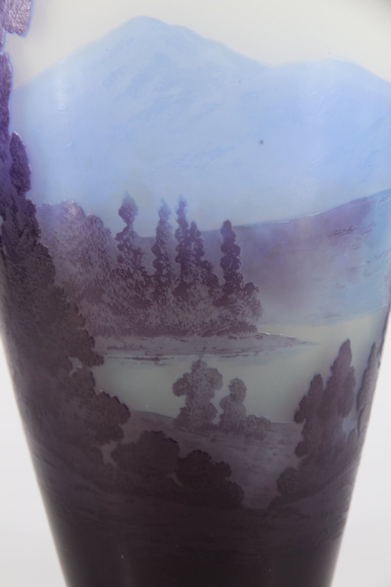 Gallé Vase (alpine Landscape)-photo-7