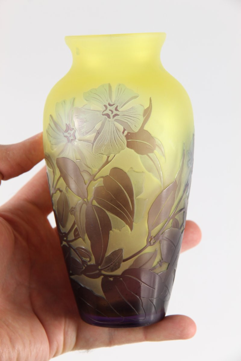 Gallé Vase (periwinkles)-photo-4