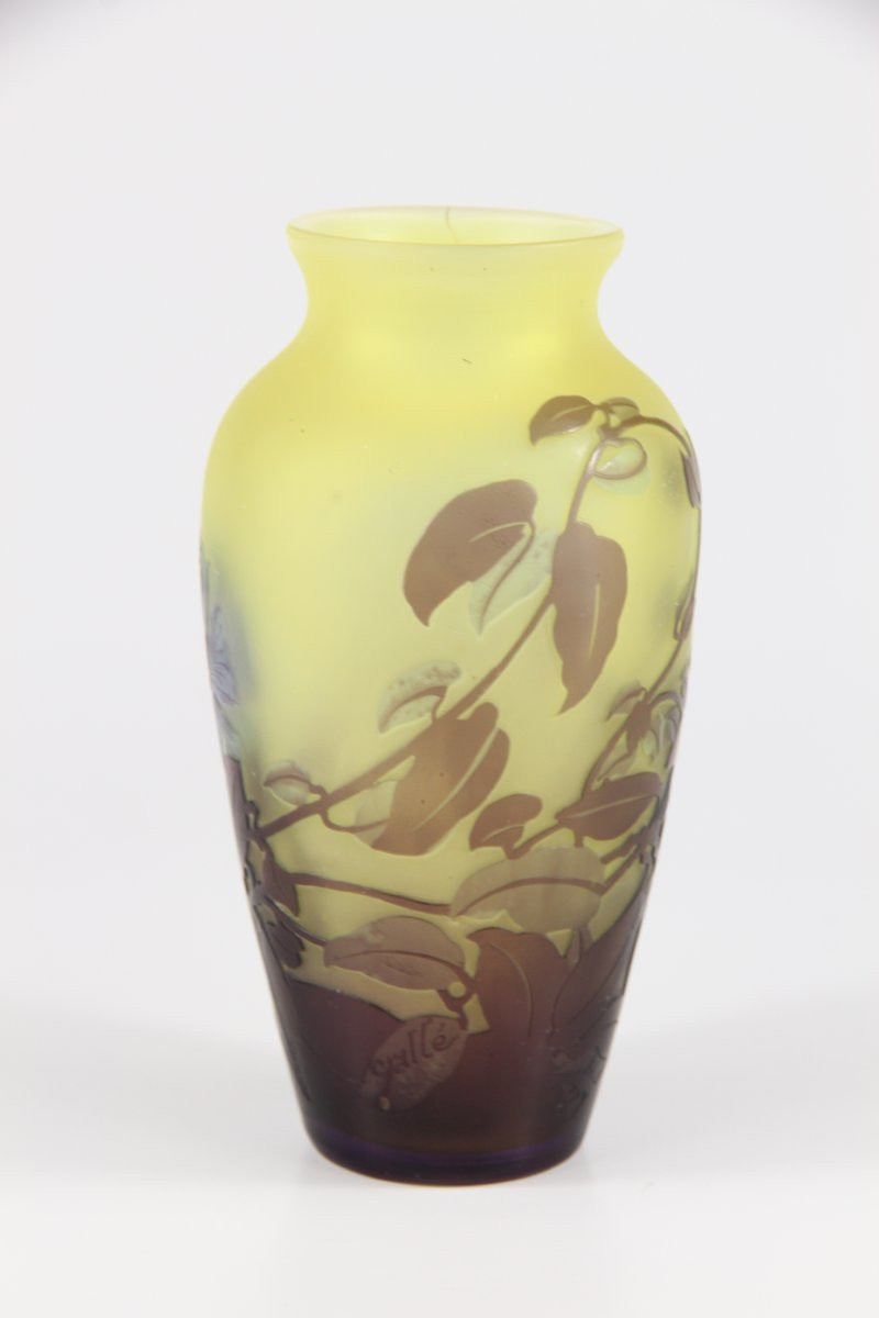 Gallé Vase (periwinkles)-photo-2