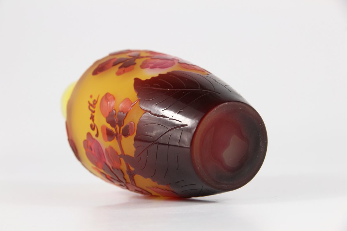 Gallé Vase (apple Blossoms)-photo-4