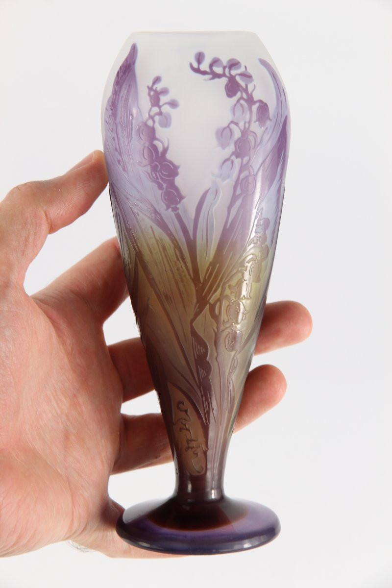 Vase Gallé (muguets)-photo-4