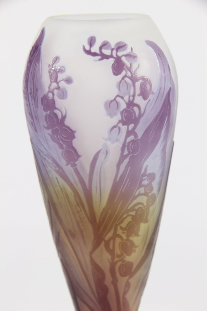 Vase Gallé (muguets)-photo-4