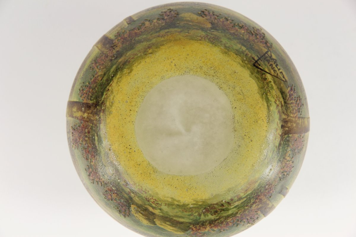 Daum  Nancy Vase (lorraine Landscape)-photo-3