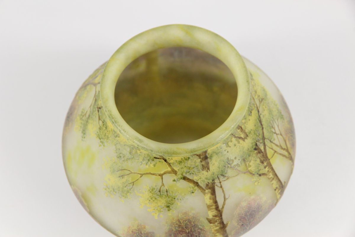 Daum  Nancy Vase (lorraine Landscape)-photo-6