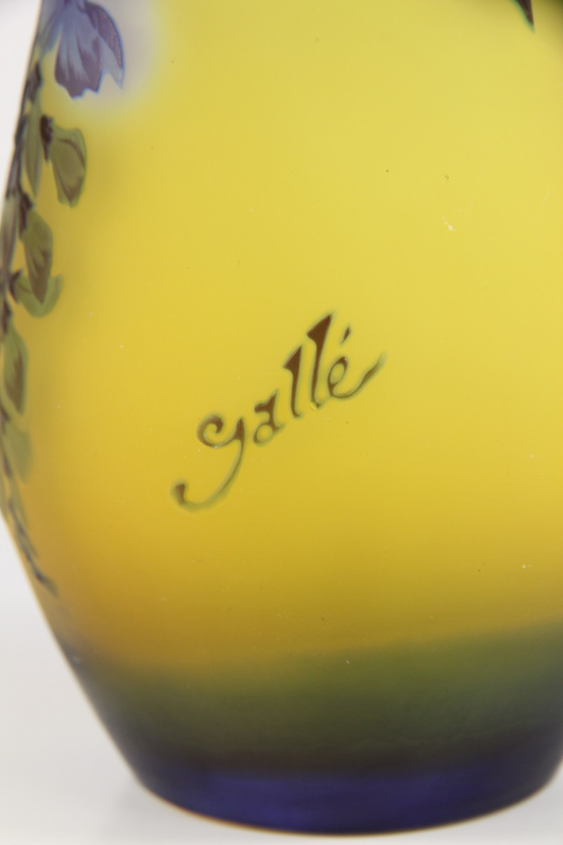 Vase Gallé (glycines)-photo-3