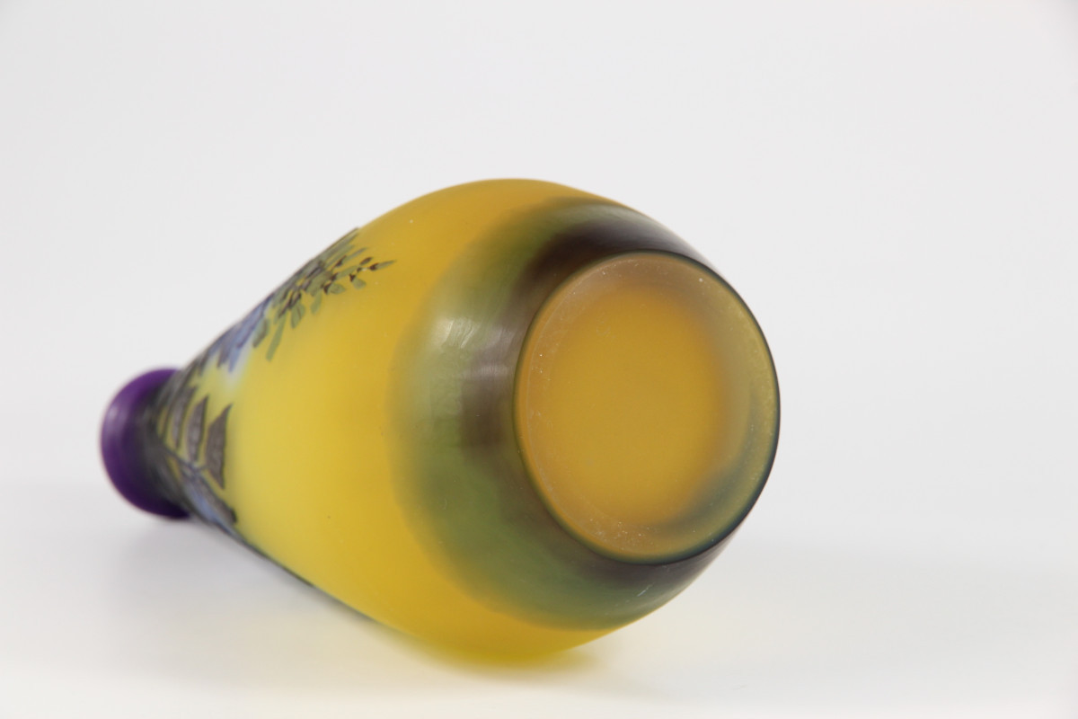 Vase Gallé (glycines)-photo-4