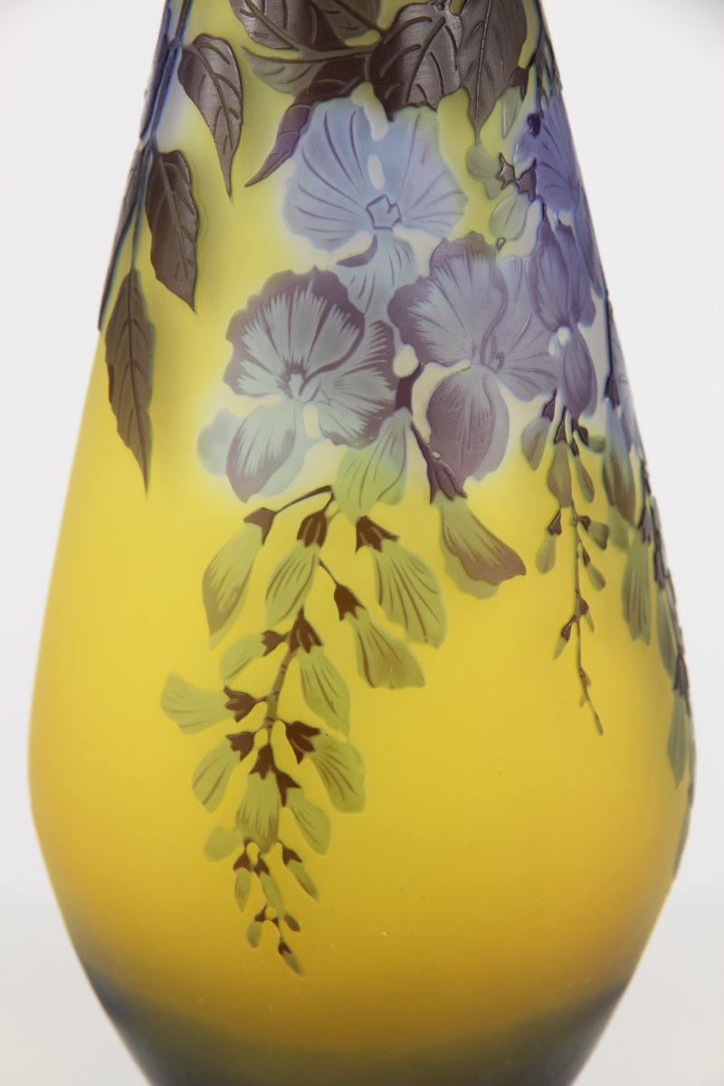 Vase Gallé (glycines)-photo-6