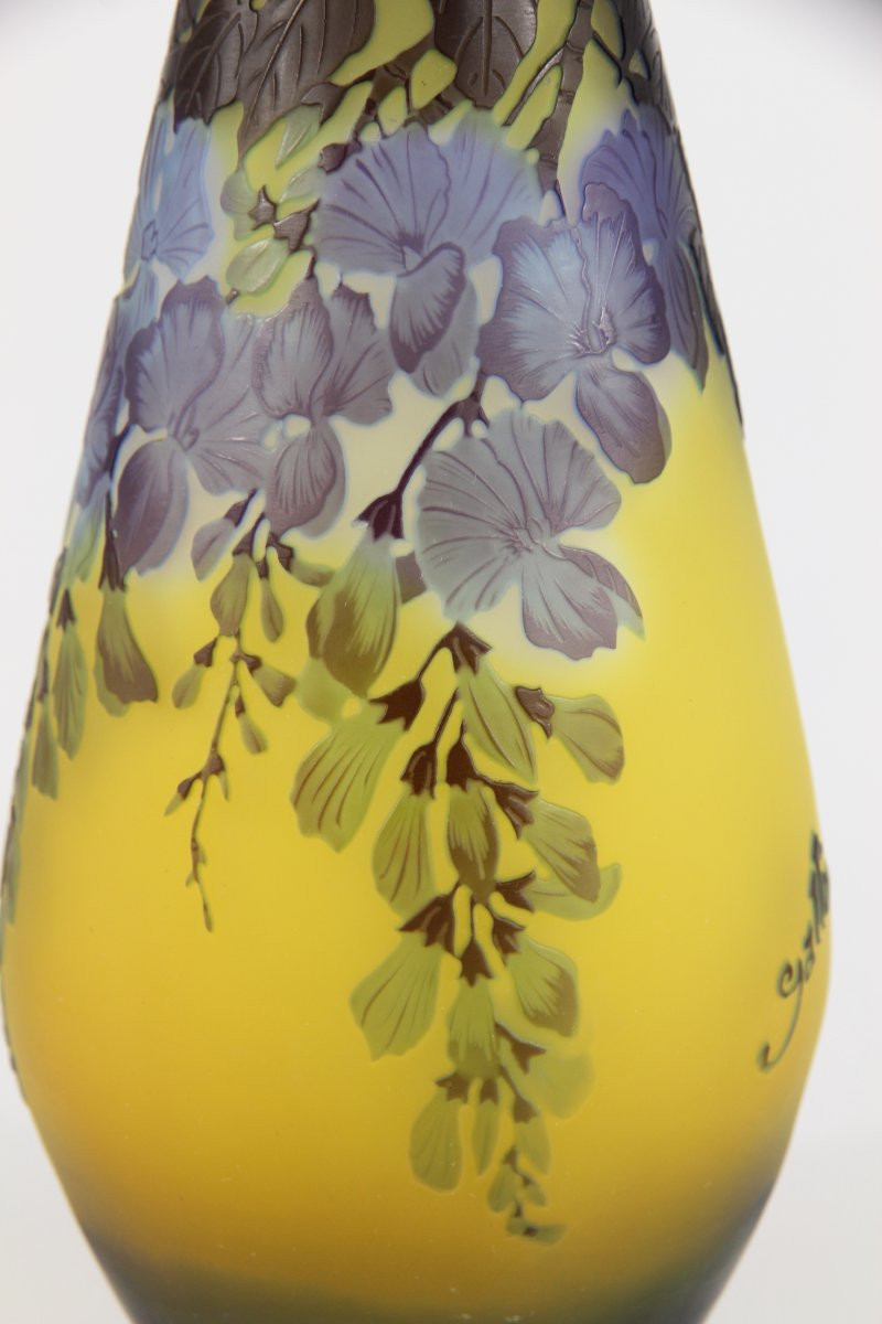 Vase Gallé (glycines)-photo-7