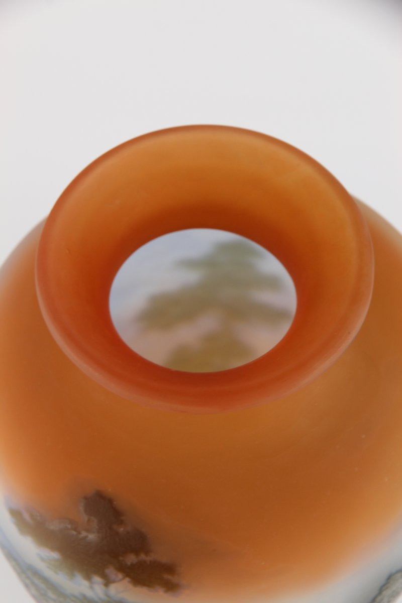 Vase Gallé (paysage alpin)-photo-6