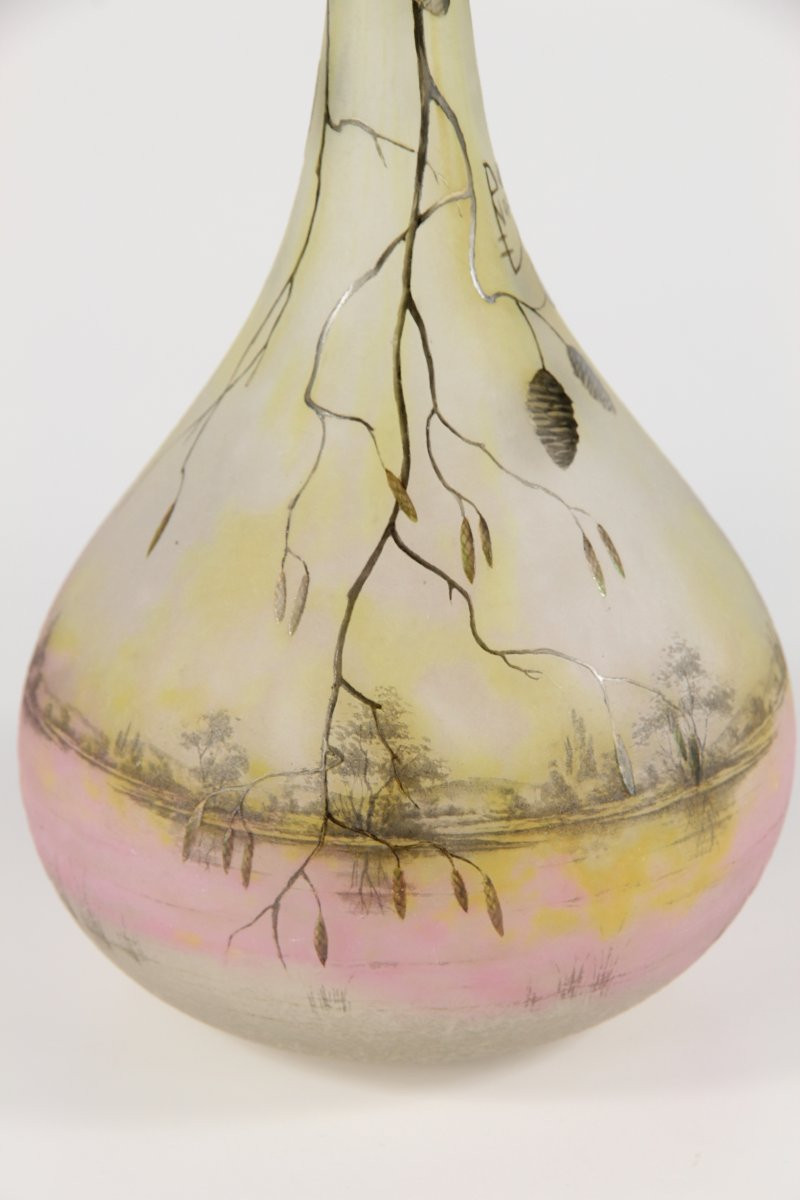 Vase Daum Nancy (Aulne)-photo-5