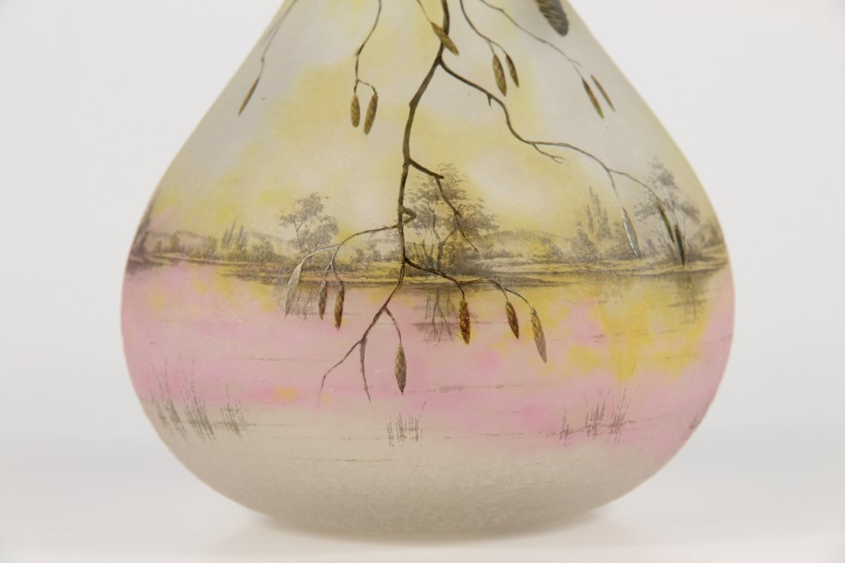 Vase Daum Nancy (Aulne)-photo-6