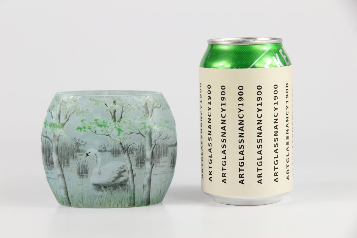 Vase Daum Nancy (Cygne)-photo-2