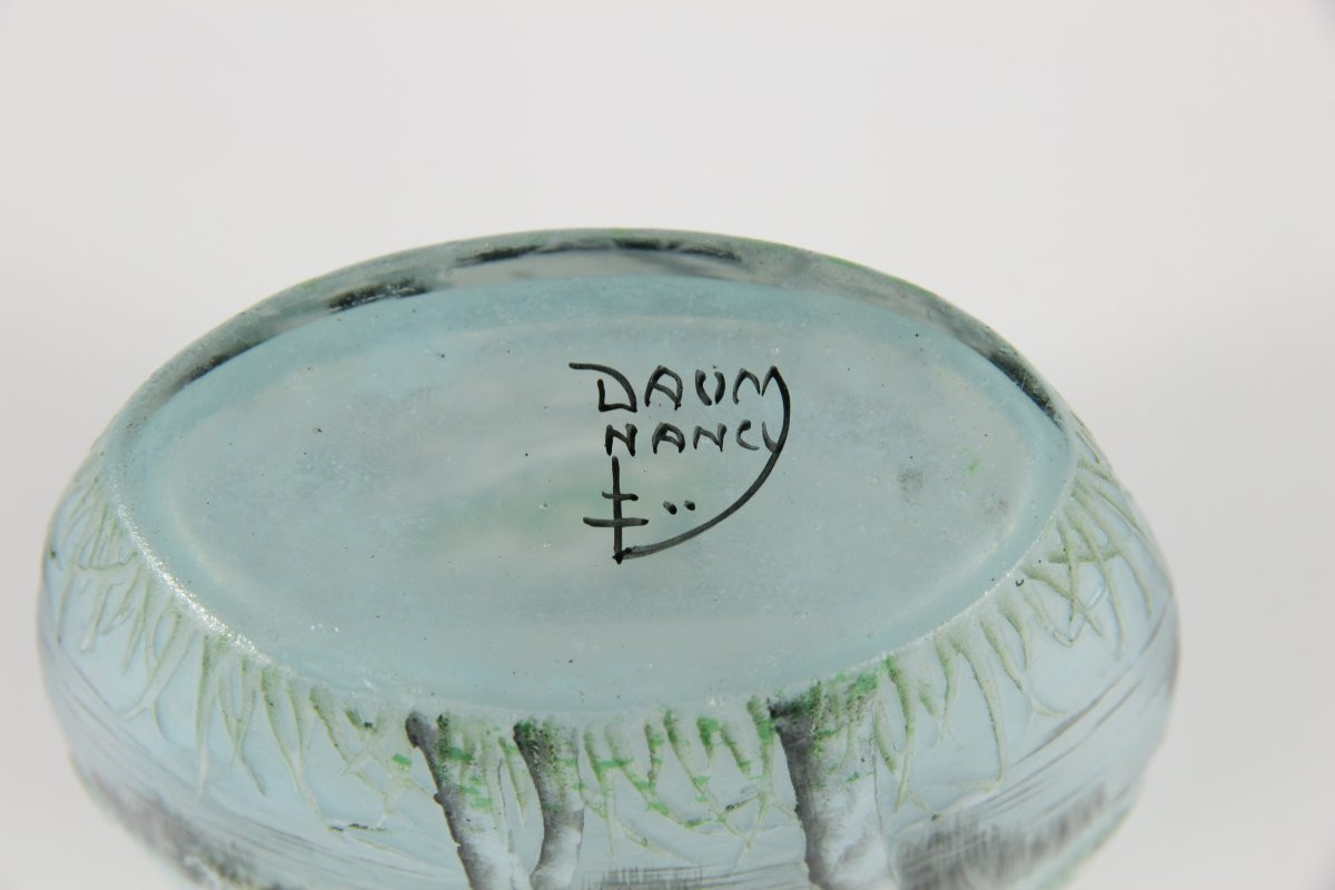 Vase Daum Nancy (Cygne)-photo-3