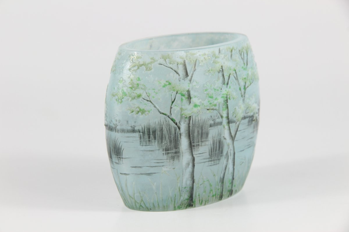 Vase Daum Nancy (Cygne)-photo-3