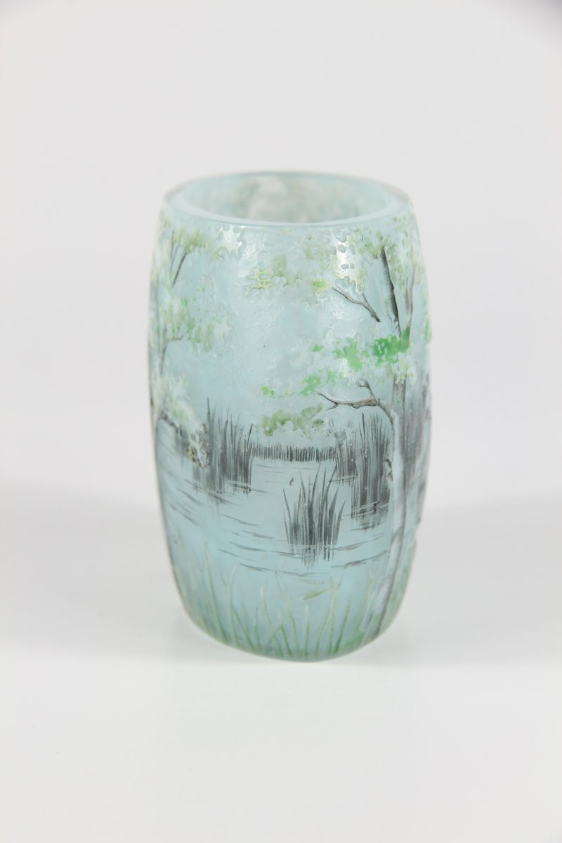 Vase Daum Nancy (Cygne)-photo-5