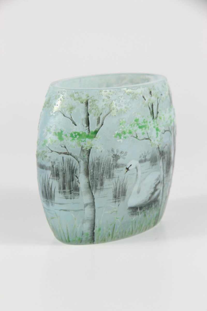 Vase Daum Nancy (Cygne)-photo-6