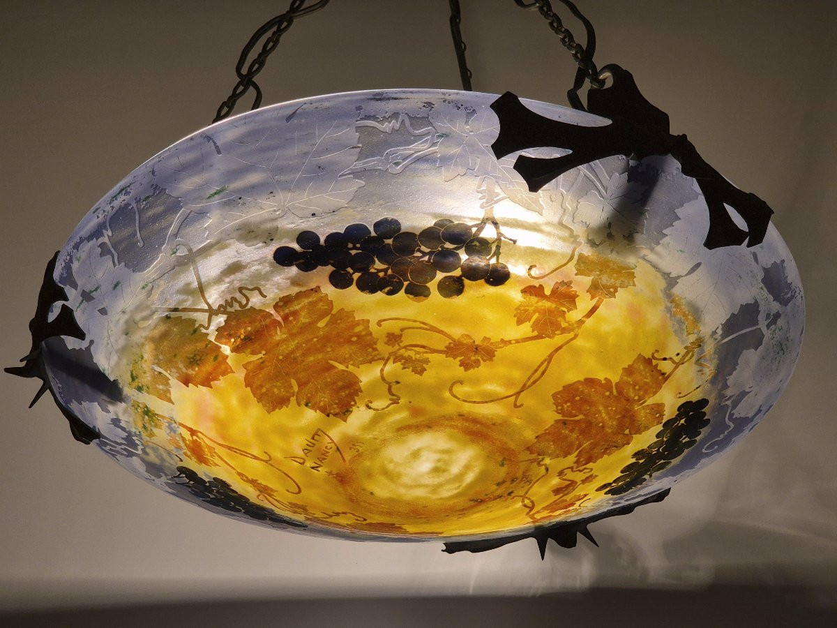 Plafonnier Daum Nancy (Vigne)-photo-1