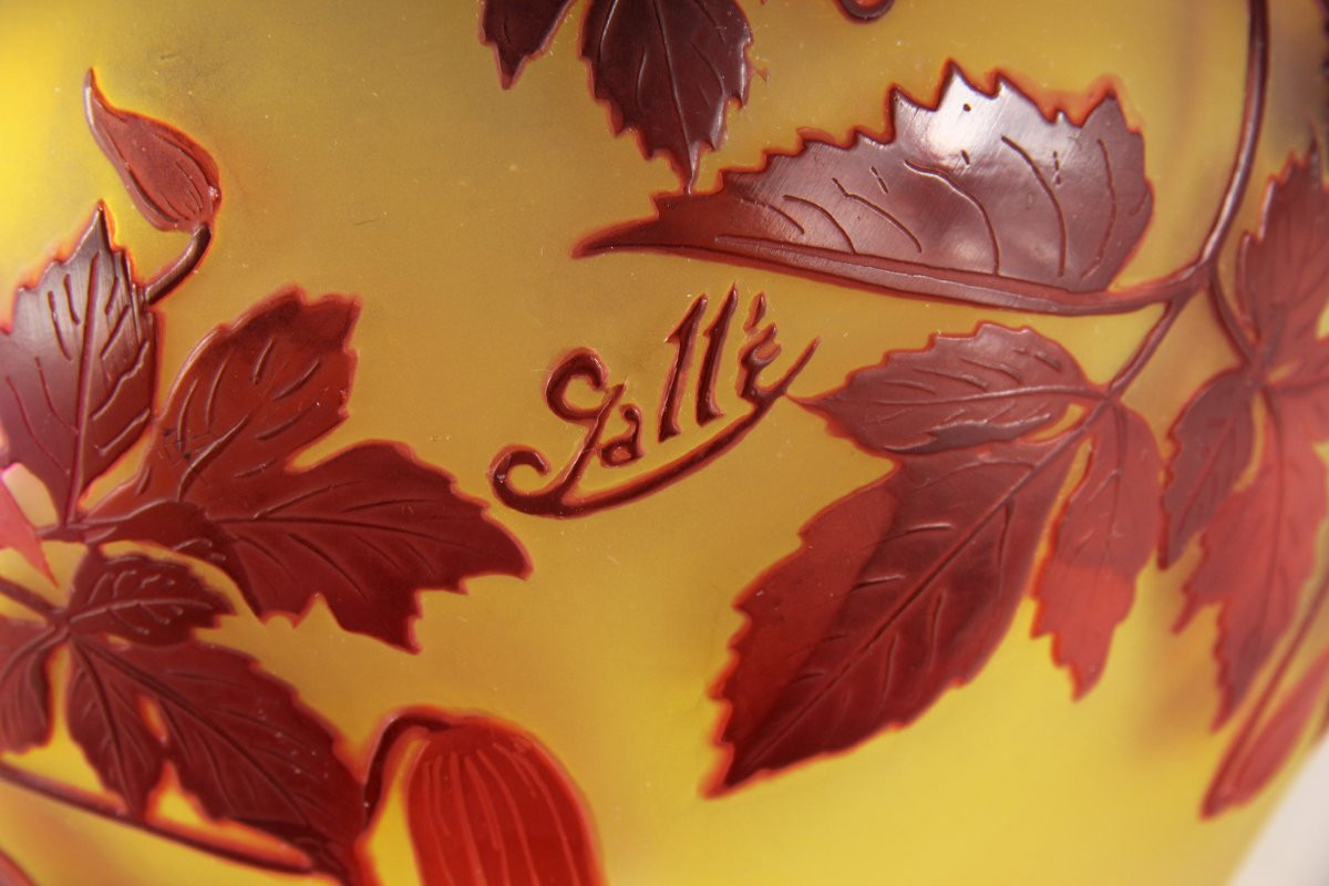 Vase Gallé (Clématites Tage Lundell)-photo-4