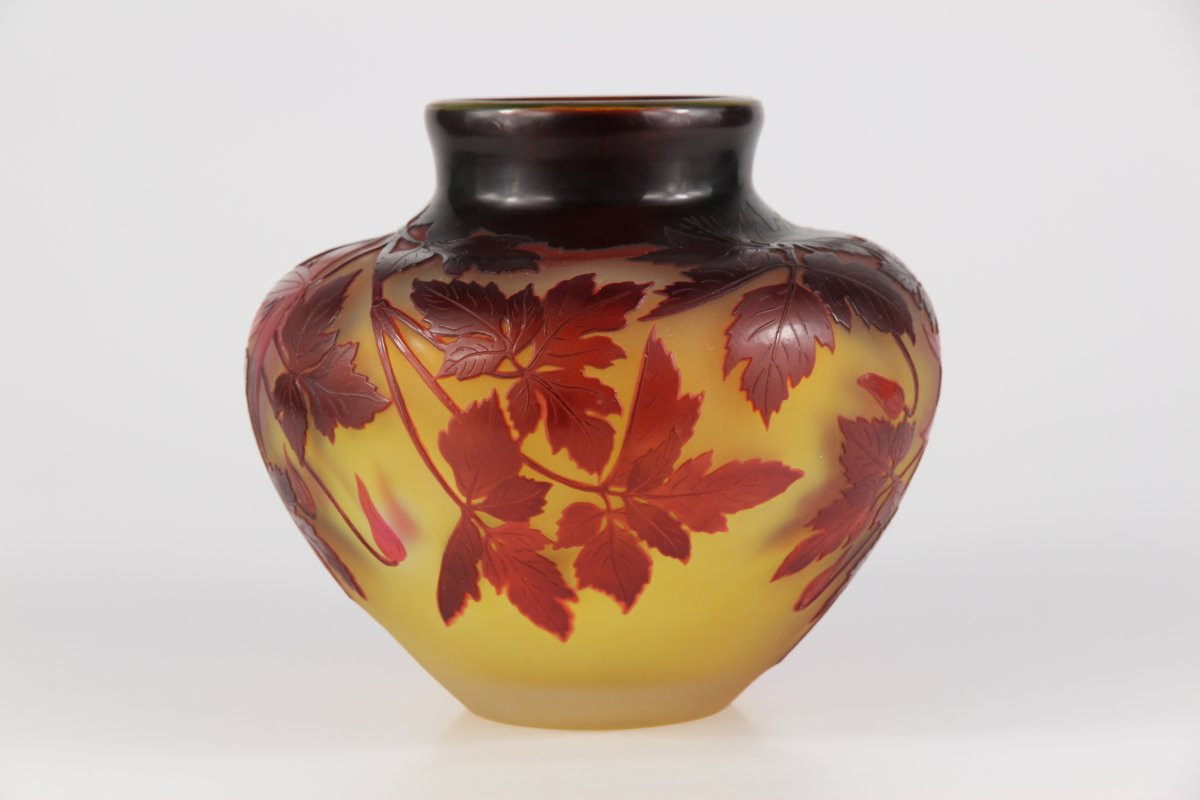 Vase Gallé (Clématites Tage Lundell)-photo-4