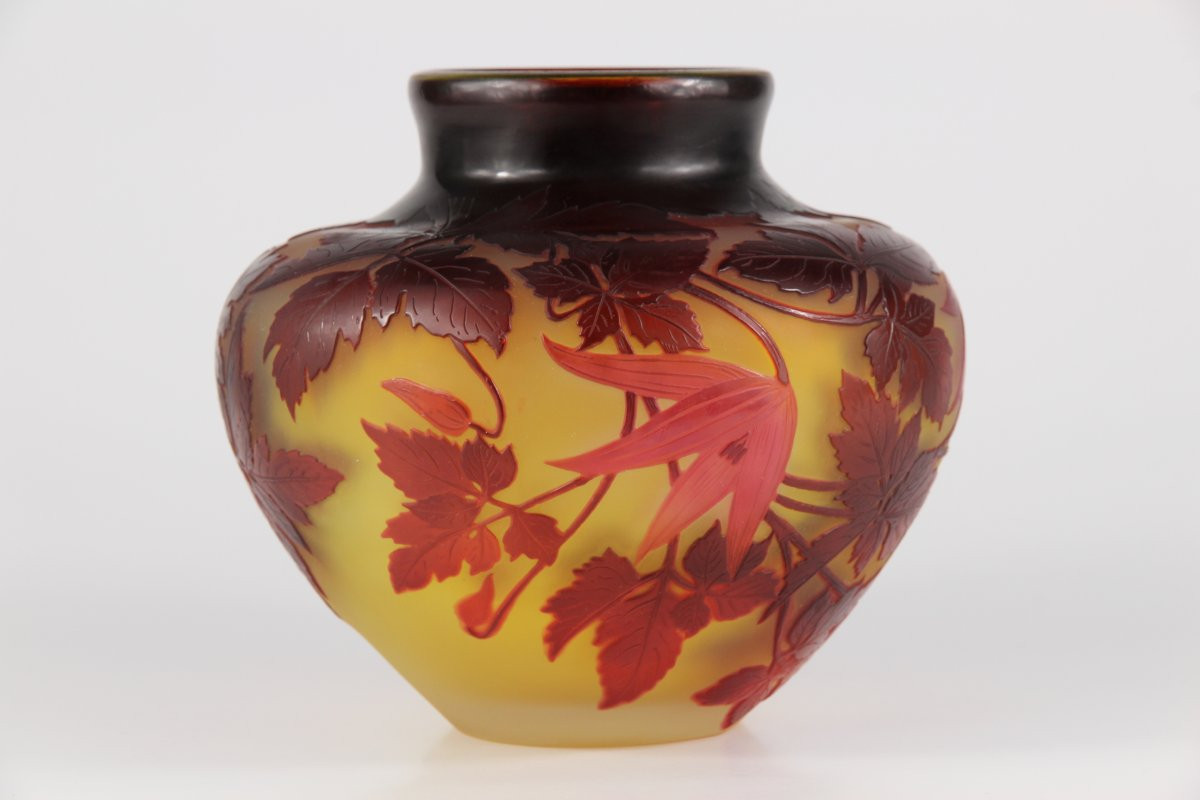 Vase Gallé (Clématites Tage Lundell)-photo-5