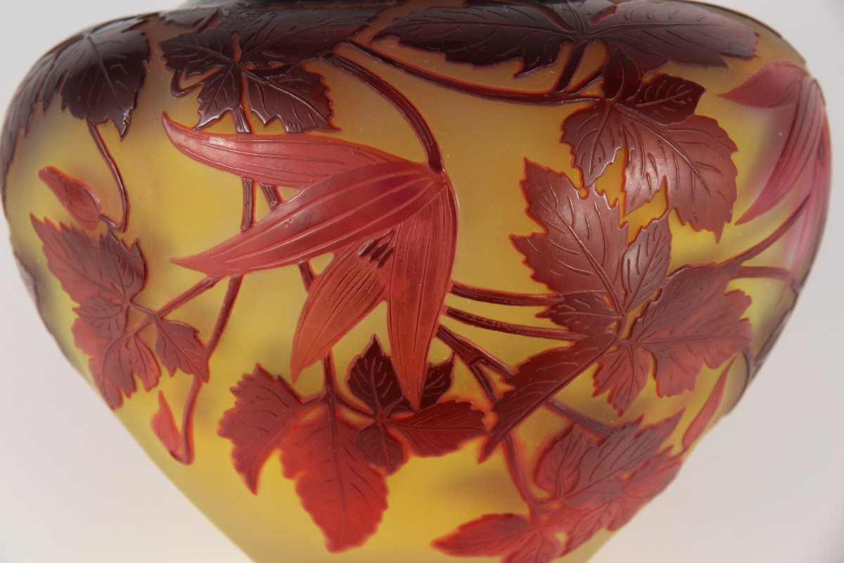 Vase Gallé (Clématites Tage Lundell)-photo-7