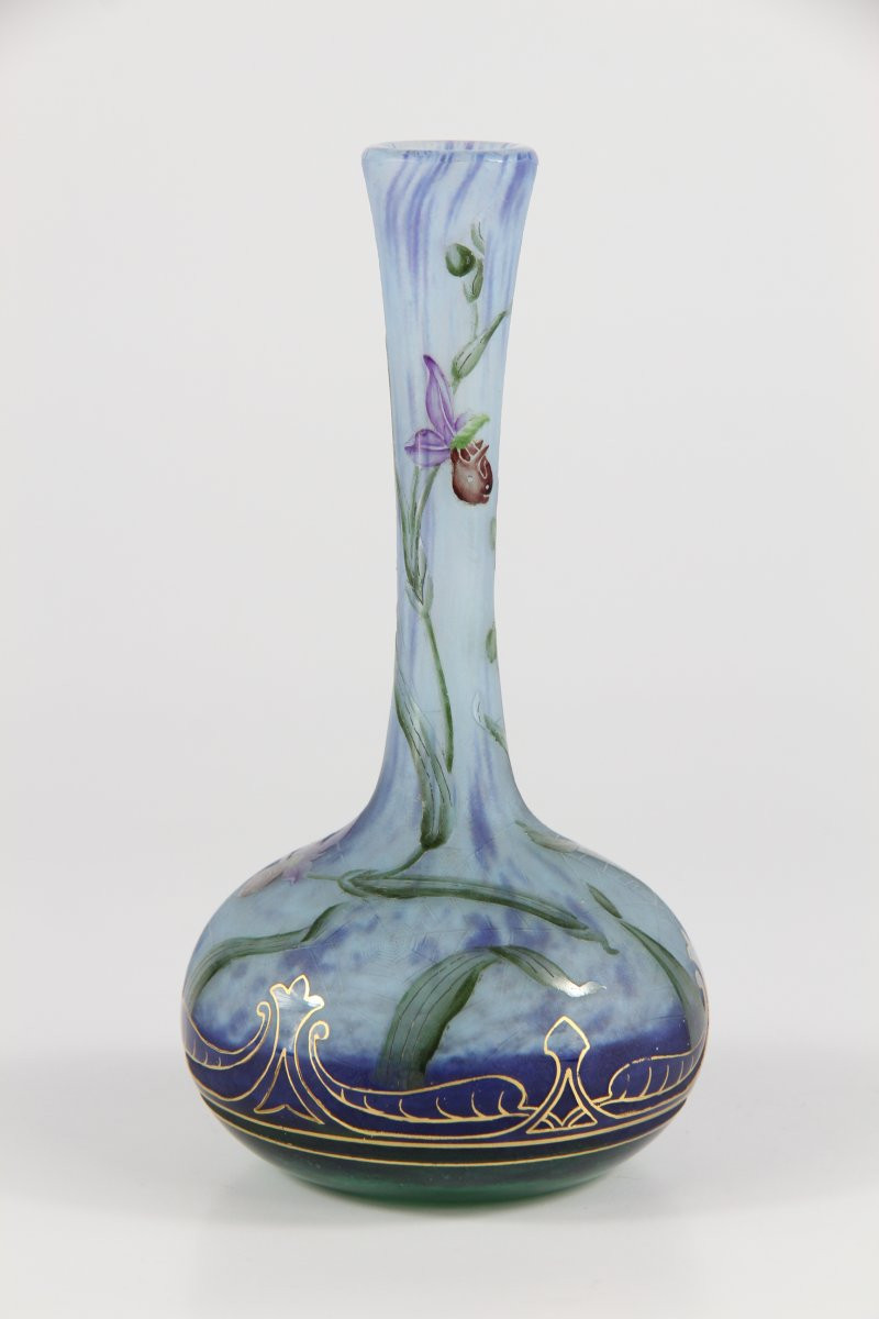 Daum Nancy Vase (ophrys And Spider Webs)-photo-1