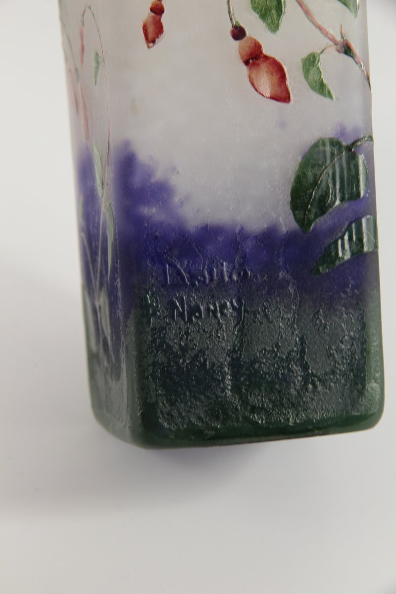 Vase Daum Nancy (Fuchsia)-photo-4