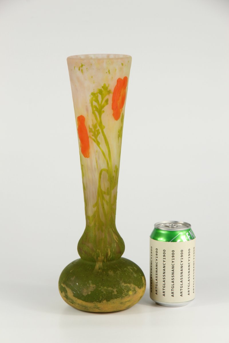 Vase Daum Nancy (Pavots)-photo-2
