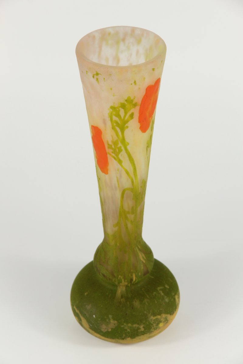 Vase Daum Nancy (Pavots)-photo-1