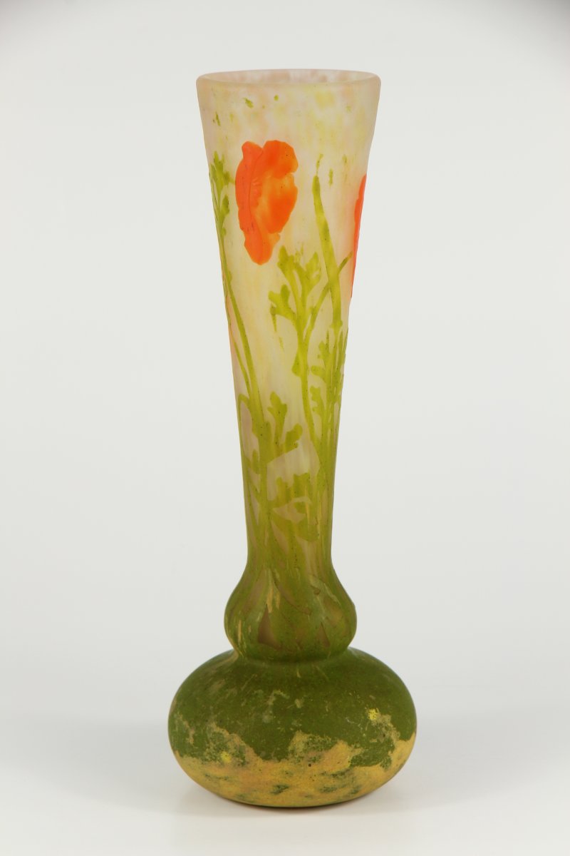 Vase Daum Nancy (Pavots)-photo-2