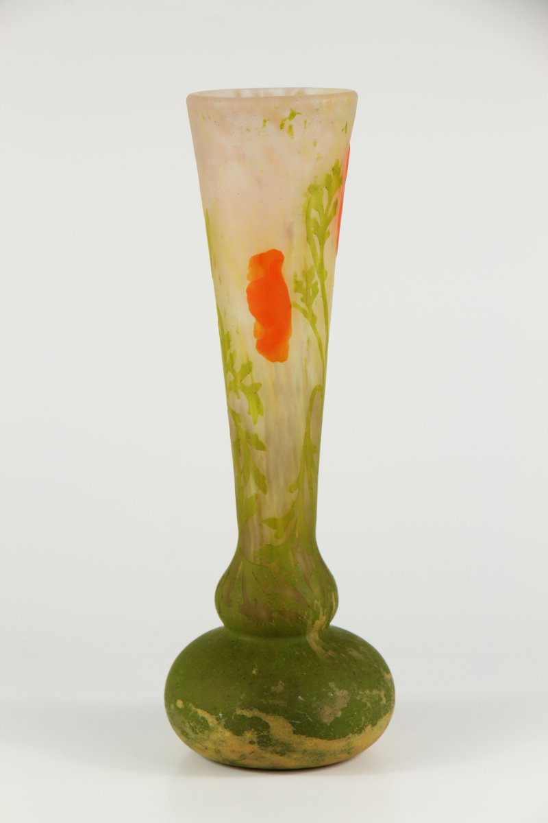 Vase Daum Nancy (Pavots)-photo-5