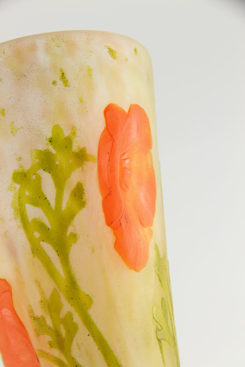 Vase Daum Nancy (Pavots)-photo-7