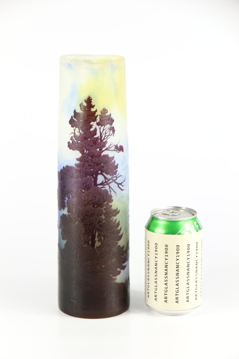 Gallé Vase (alpine Landscape)-photo-2