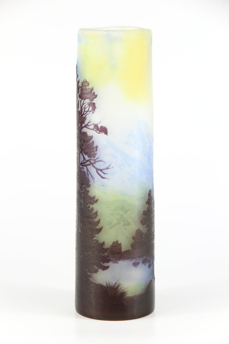 Gallé Vase (alpine Landscape)-photo-1