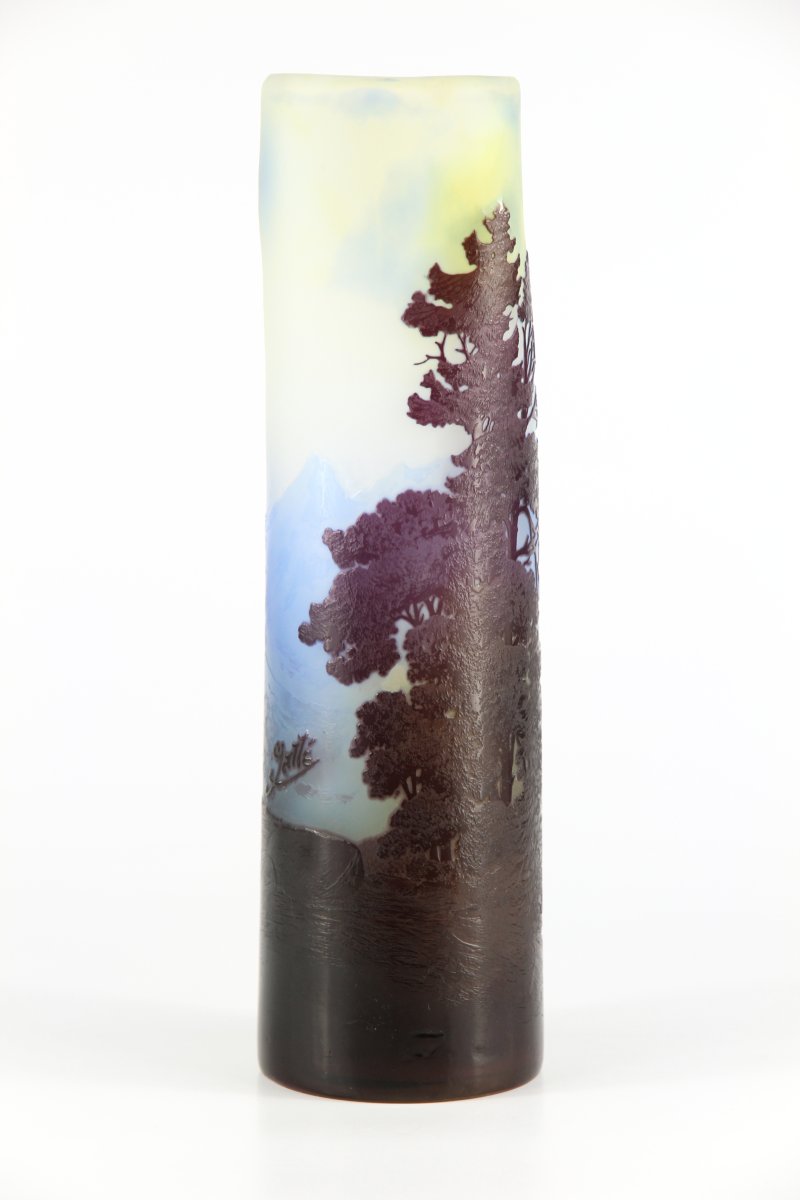 Gallé Vase (alpine Landscape)-photo-4