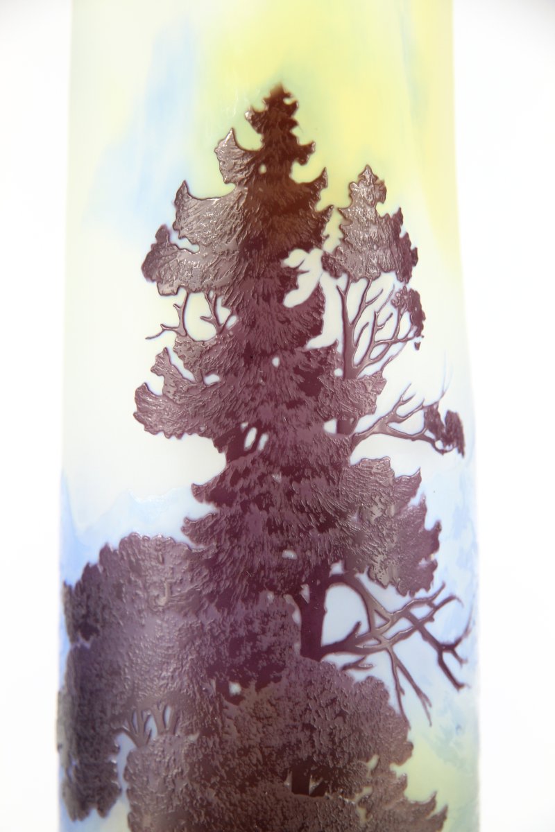 Gallé Vase (alpine Landscape)-photo-5