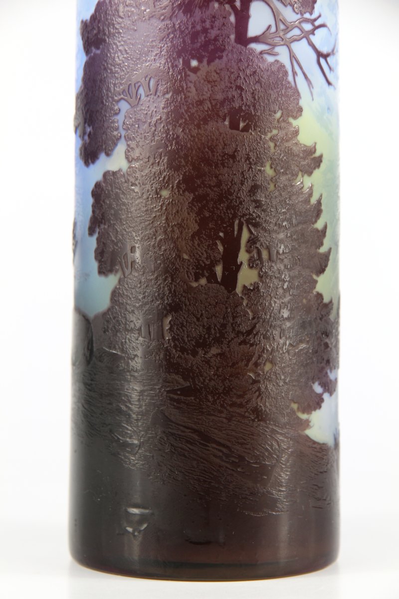 Gallé Vase (alpine Landscape)-photo-6