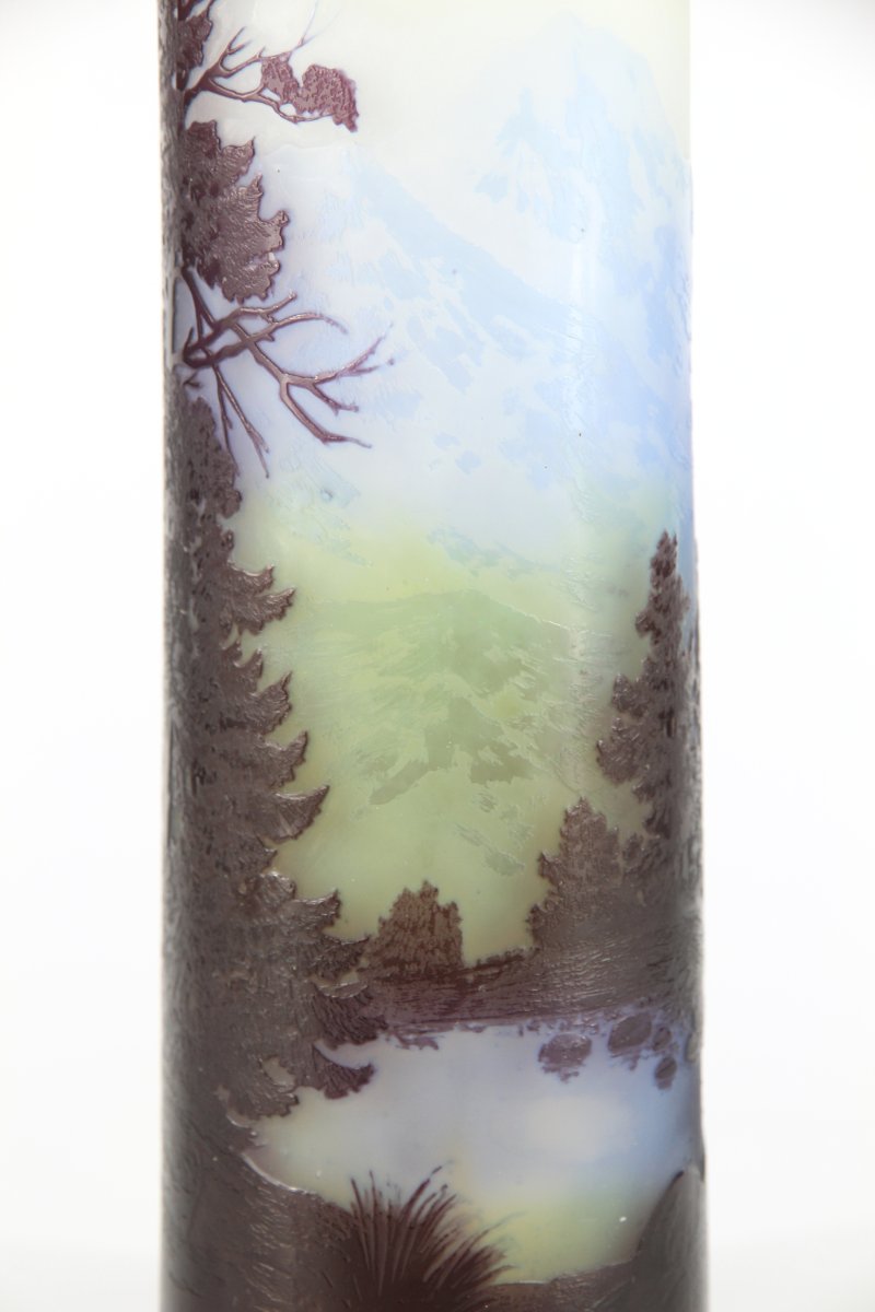 Gallé Vase (alpine Landscape)-photo-7