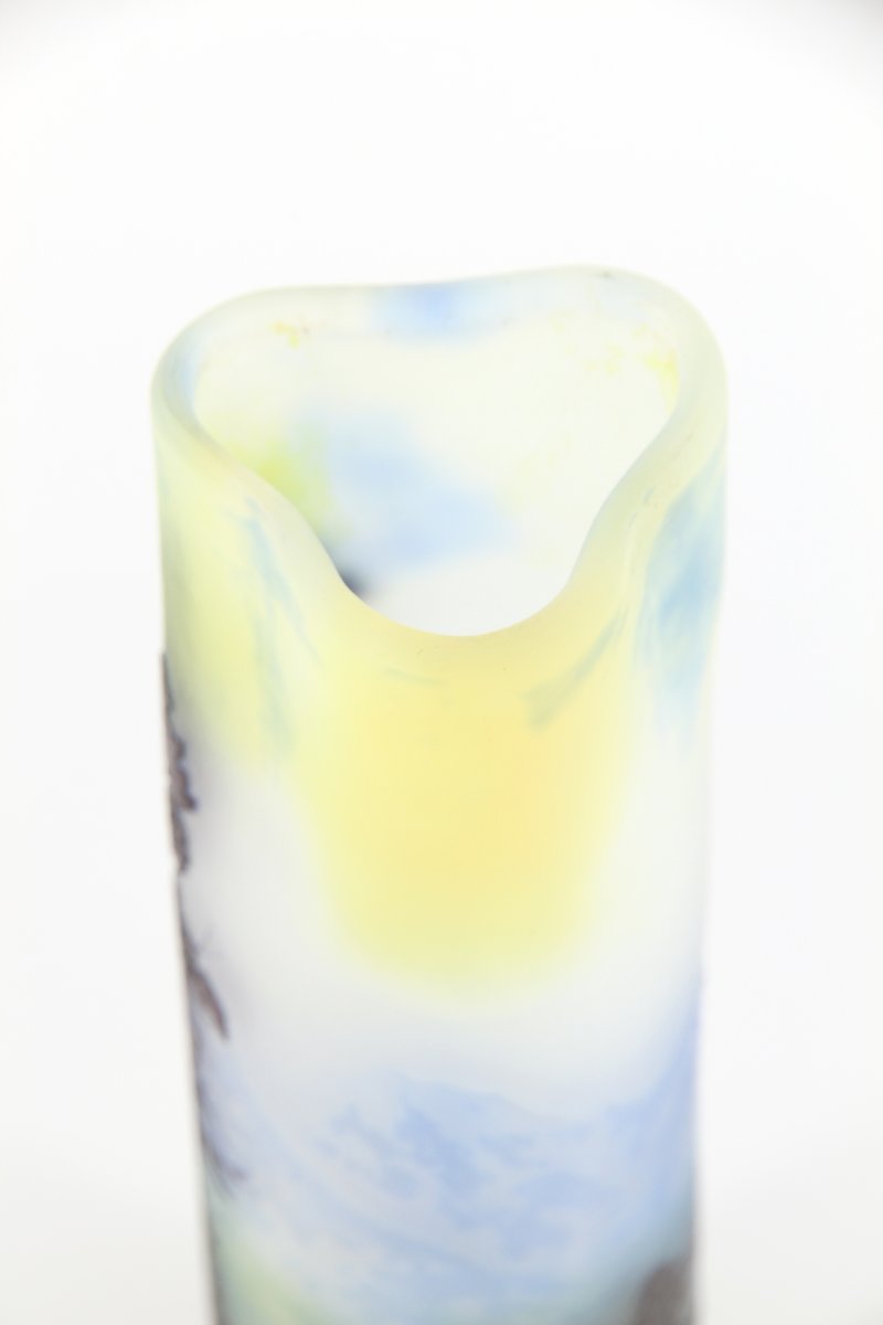 Gallé Vase (alpine Landscape)-photo-8