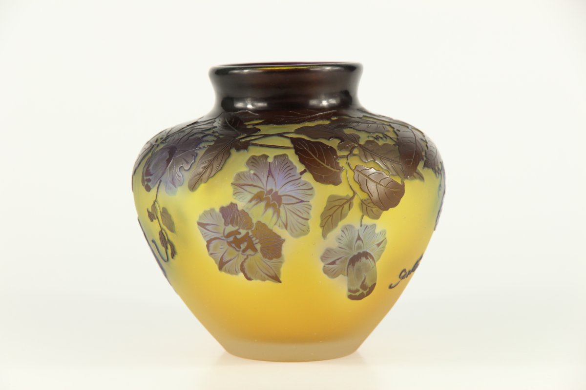 Gallé Vase (cobaea)-photo-2