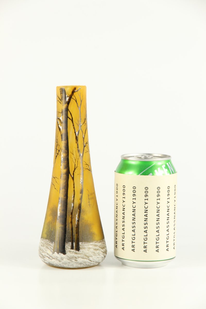 Daum Nancy Vase (winter Landscape)-photo-2