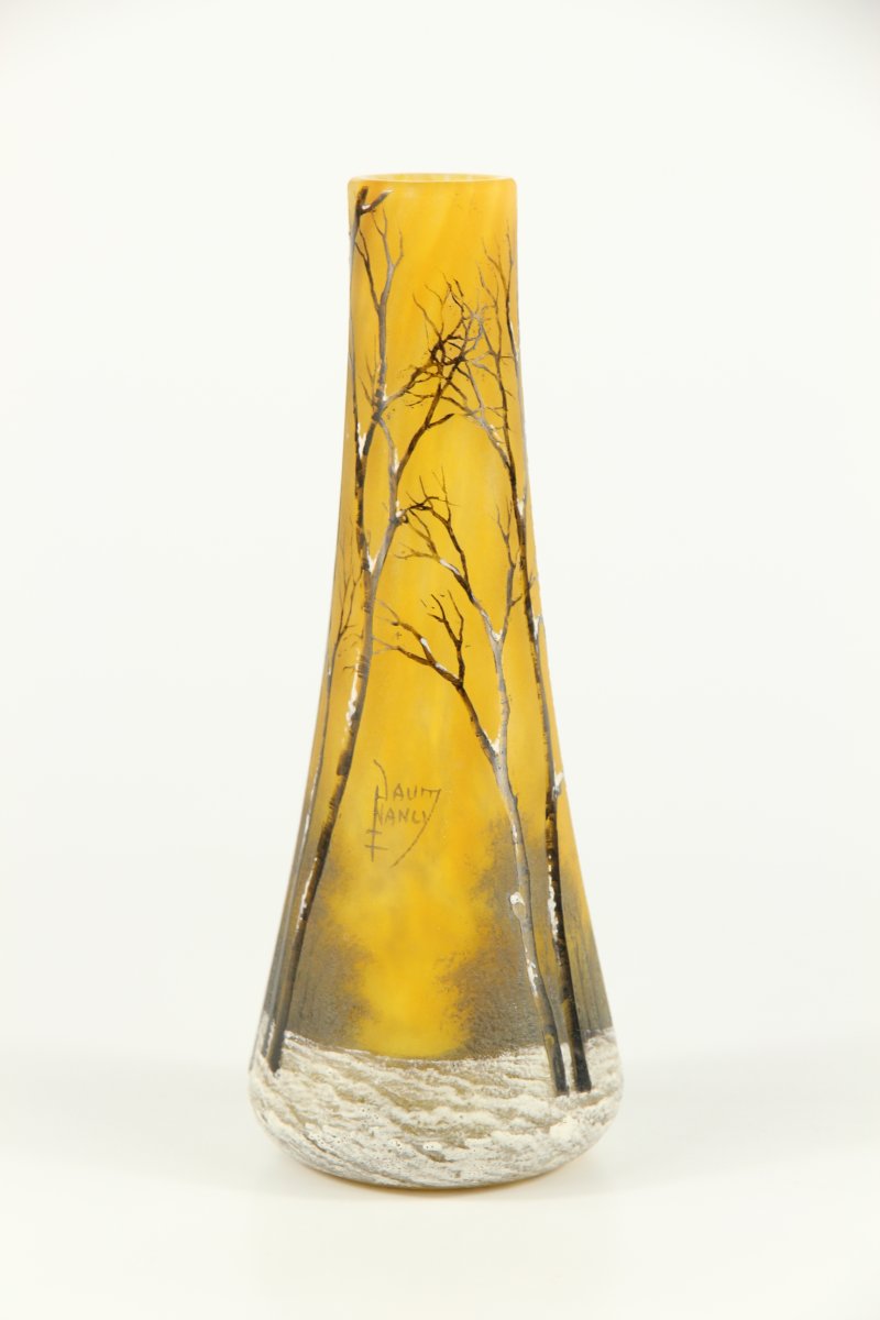 Daum Nancy Vase (winter Landscape)-photo-1